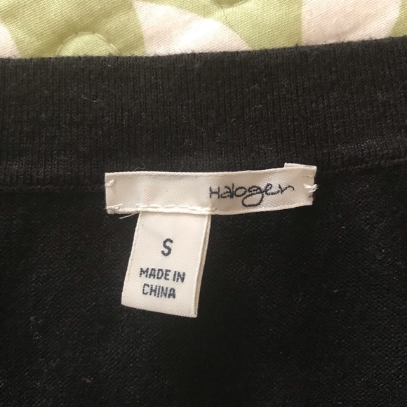 HALOGEN CROPPED SNAP CLOSE CARDIGAN WITH NECK DETAIL - Picture 4 of 5